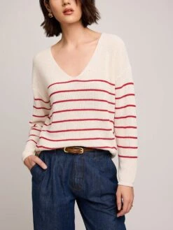 Tucker Sweater(Gentle Fawn Tucker Sweater Women Fa25) -ThinkEmpire Shop GF2508 3672 RED STRIPE 2 3c153742 ec69 4759 83ab 79e33625715e