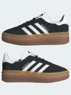 Gazelle Bold Core Black/White/White Shoes(Adidas Gazelle Bold Core Black White White Shoes Co) -ThinkEmpire Shop Gazelle Bold Shoes Black IE0876354