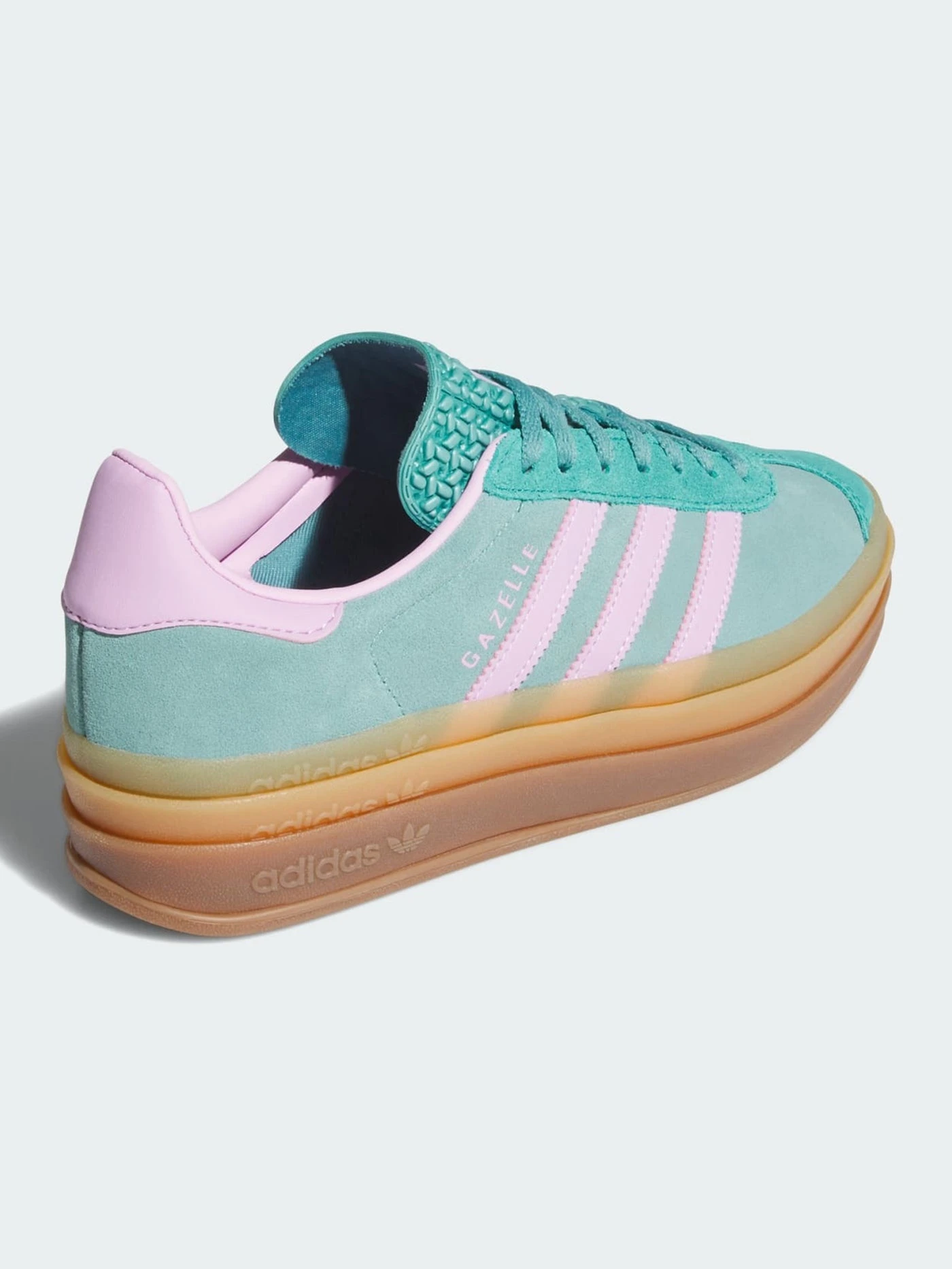 Gazelle Bold Powder Teal/Bliss Lilac/Pure Teal Shoes(Adidas Gazelle Bold Powder Teal Bliss Lilac Pure Teal Shoes Fa25) 4 Gazelle Bold Powder Teal/Bliss Lilac/Pure Teal Shoes(Adidas Gazelle Bold Powder Teal Bliss Lilac Pure Teal Shoes Fa25) - Image 4