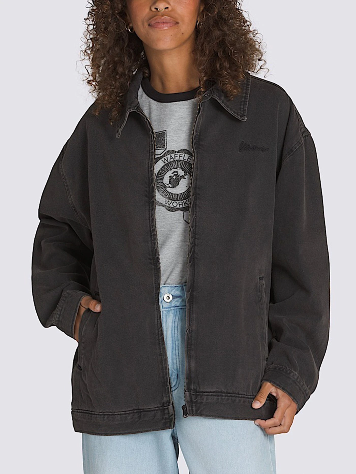 Pitstop Denim Metal Station Jacket(Vans Pitstop Denim Metal Station Jacket Women Sp25) 2 Pitstop Denim Metal Station Jacket(Vans Pitstop Denim Metal Station Jacket Women Sp25) - Image 2