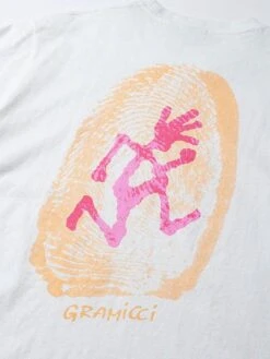 Thumbprint T-Shirt(Gramicci Thumbprint T Shirt Sp25) -ThinkEmpire Shop Gramicci G5SU T174 WHITE unisex2