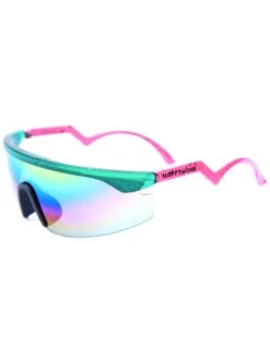 Accelerators Sunglasses(Happy Hour Accelerators Sunglasses 2025) -ThinkEmpire Shop Green Pink black splatter side