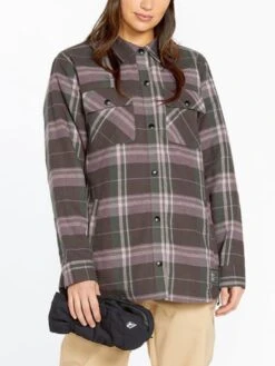 Insulated Riding Flannel Jacket (Women)(Volcom Insulated Riding Flannel Jacket Women Wt25) -ThinkEmpire Shop H1652502 DLV OM 5