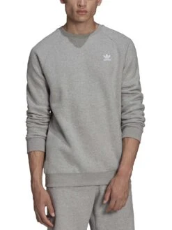 Adicolor Essentials Trefoil Crewneck Sweatshirt(Adidas Adicolor Essentials Trefoil Crewneck Sweatshirt Medium Grey Heather Co)