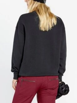 Essential Crewneck Sweatshirt(Volcom Essential Crewneck Sweatshirt Women Wt25) -ThinkEmpire Shop H4652501 BLK OM 23