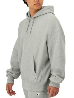 Arena Reverse Weave Hoodie(Champion Arena Reverse Weave Hoodie Co) -ThinkEmpire Shop HNS GF22 OxfordGrey Side