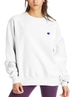 Reverseweave Emb C Logo Crewneck Sweatshirt(Champion Reverseweave Emb C Logo Crewneck Sweatshirt Women Co) -ThinkEmpire Shop HNS GF569549302 White Front