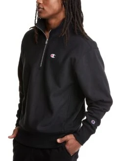 Reverse Weave C Logo 1/4 Zip Sweatshirt(Champion Reverse Weave 1 4 Zip C Logo Sweatshirt Co)