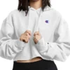 Cropped Reverse Weave Emb C Logo Hoodie(Champion Cropped Reverse Weave Emb C Logo Hoodie Women Co)