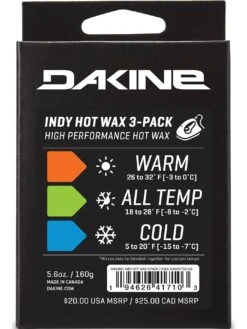 Indy Hot Wax 3 Pack(Dakine Indy Hot Snowboard Wax 3 Pack Co)