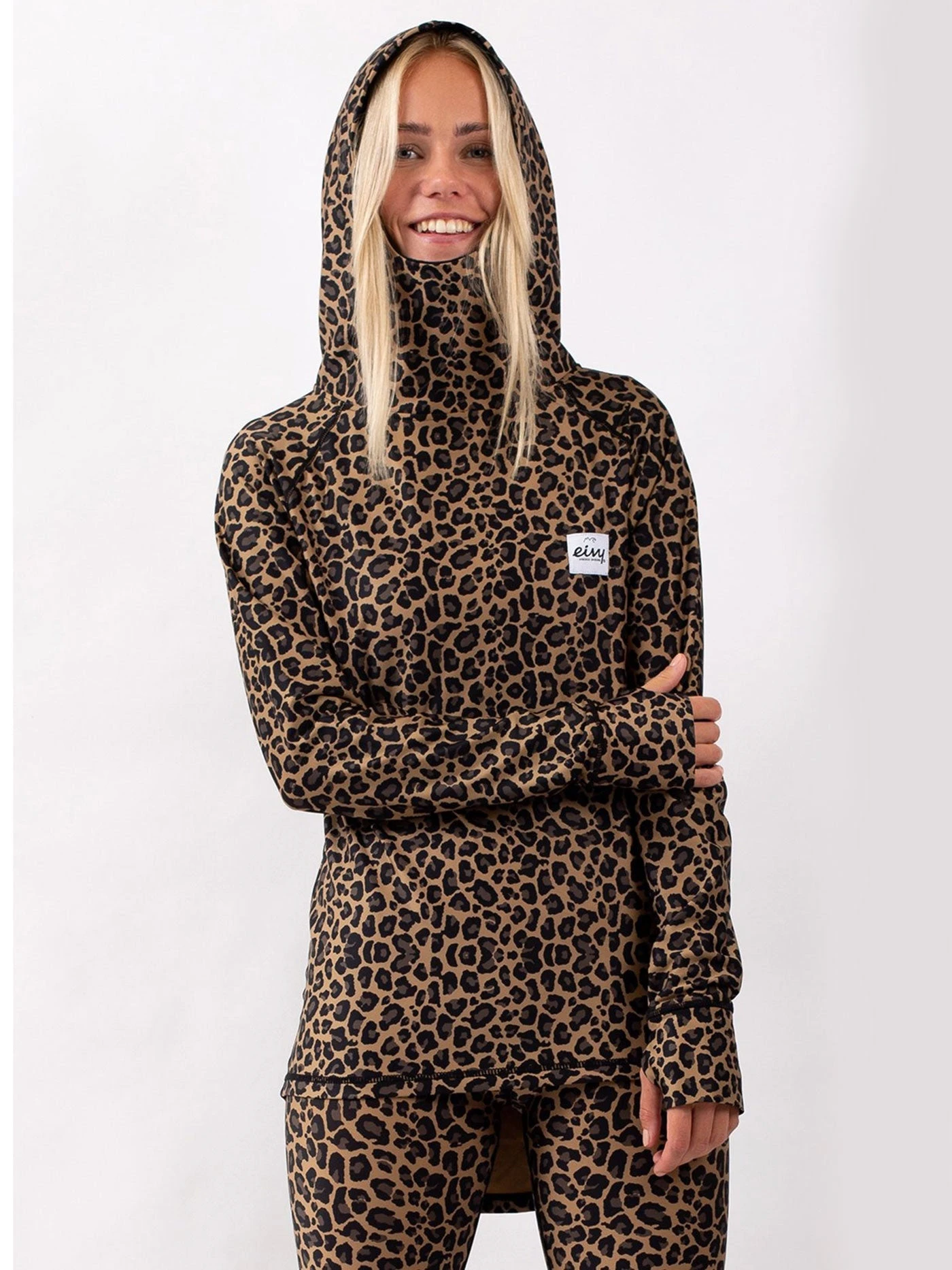 Icecold Hood Leopard Base Layer(Eivy Icecold Hood Leopard Base Layer Women Wt25) 1 Icecold Hood Leopard Base Layer(Eivy Icecold Hood Leopard Base Layer Women Wt25)