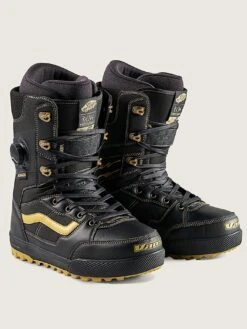 Invado Pro Black/Gold Snowboard Boots(Vans Invado Pro Black Gold Snowboard Boots Wt26 5)