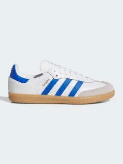 Samba OG White/Blue/Gum3 Shoes (Kids)(Adidas Samba Og White Blue Gum3 Kids Shoes Sp25) -ThinkEmpire Shop JP5486 01 00 standard