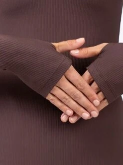 Journey Rib Chocolate Base Layer(Eivy Journey Rib Chocolate Base Layer Women Wt25) -ThinkEmpire Shop Journey Rib Top Chocolate Hands