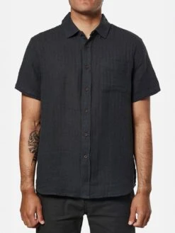 Alan Solid Short Sleeve Buttondown Shirt(Katin Alan Solid Short Sleeve Butondown Shirt Su25)