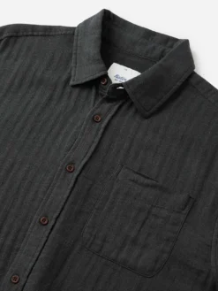 Alan Solid Short Sleeve Buttondown Shirt(Katin Alan Solid Short Sleeve Buttondown Shirt Sp25) -ThinkEmpire Shop KATIN ALAN SOLID SHIRT BLACK WAS3