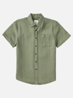 Alan Solid Short Sleeve Buttondown Shirt(Katin Alan Solid Short Sleeve Butondown Shirt Su25) -ThinkEmpire Shop KATIN ALAN SOLID SHIRT SEA GRAY