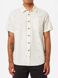 Rollins Short Sleeve Buttondown Shirt(Katin Rollins Short Sleeve Buttondown Shirt Su25) -ThinkEmpire Shop KATIN ROLLINS SHIRT VAPOR GRAY 1