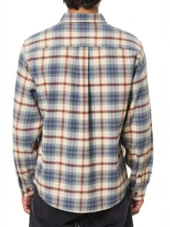 Sierra Flannel Long Sleeve Buttondown Shirt(Katin Sierra Flannel Long Sleeve Buttondown Shirt Fa25) -ThinkEmpire Shop KATIN SIERRA FLANNEL DUSTY BLUE 12