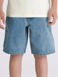 Check-5 Baggy Denim Shorts (Boys 7-14)(Vans Check 5 Baggy Denim Short Boys 7 14 Sp25)