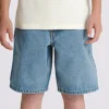 Check 5 Baggy Denim Shorts (Boys 7-14)(Vans Check 5 Baggy Denim Shorts Boys 7 14 Su25)