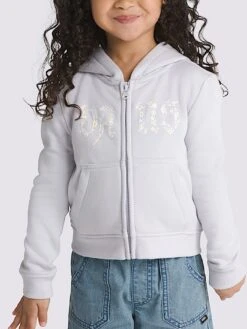 Zip Daisy Break Hoodie (Girls 2-7)(Vans Zip Daisy Break Hoodie Girls 7 14 Sp25)
