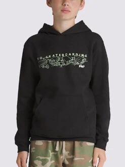 Night Watchers Loose Hoodie (Boys 7-14)(Vans Night Watchers Loose Hoodie Boys 7 14 Sp25)