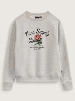 Supply Boutique Crewneck Sweatshirt (Girls 7-14)(Vans Supply Boutique Crewneck Sweatshirt Girls 7 14 Sp25)