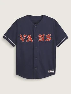 Ye Olde Vans Baseball Jersey T-Shirt (Boys 7-14)(Vans Ye Olde Vans Baseball Jersey T Shirt Boys 7 14 Su25)