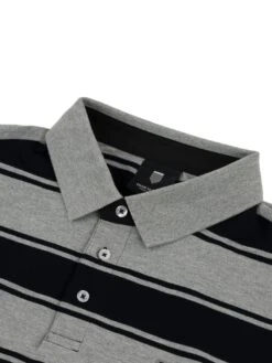 Strife Stripe Long Sleeve Polo(Chain To Bank Strife Stripe Long Sleeve Polo Fa25) -ThinkEmpire Shop LEBEL CTB FW24 TOPS 2400