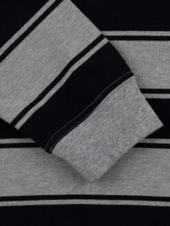 Strife Stripe Long Sleeve Polo(Chain To Bank Strife Stripe Long Sleeve Polo Fa25) -ThinkEmpire Shop LEBEL CTB FW24 TOPS 2440