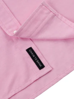 Expedition Oxford Long Sleeve Buttondown Shirt(Chain To Bank Expedition Oxford Long Sleeve Buttondown Shirt Ho25) -ThinkEmpire Shop LEBEL CTB SS25 TOPS 97820