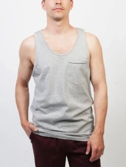 Pocket Tank Top(Lira Pocket Tank Top Co) -ThinkEmpire Shop LIR CAM LE1006 CO HEATHER GREY 1