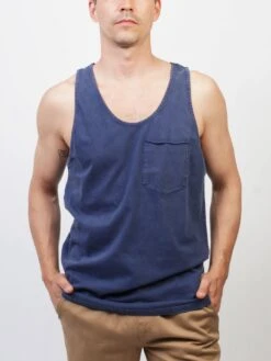 Pocket Mineral Wash Tank Top(Lira Pocket Mineral Wash Tank Top Co) -ThinkEmpire Shop LIR CAM LE1007 CO NAVY 1