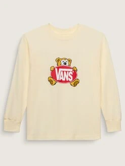 Cuddle Bear Long Sleeve T-Shirt (Girls 2-7)(Vans Cuddle Bear Long Sleeve T Shirt Girls 2 7 Sp25)