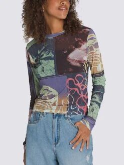 Ludlow Mesh Long Sleeve Top(Vans Ludlow Mesh Long Sleeve Top Women Su25)