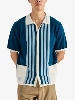 Gabbiano Tricot Short Sleeve Buttondown Shirt(Malbon Gabbiano Tricot Short Sleeve Buttondown Shirt Su25)