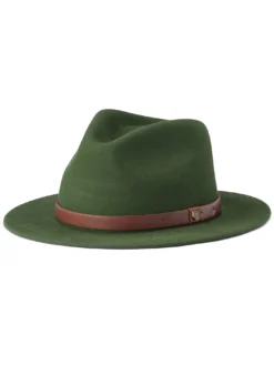 Messer Fedora Hat(Brixton Messer Fedora Hat Men Co) -ThinkEmpire Shop MESSER FEDORA 00136 MOSS 01 1