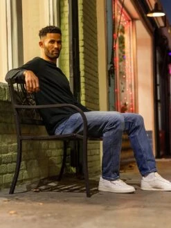 Performance Denim Athletic Straight Fit Tidal Jeans(Duer Performance Denim Athletic Straight Fit Tidal Jeans Co) -ThinkEmpire Shop Mens AthleticStraightinTidal 01