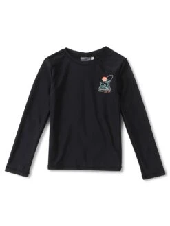 Core Long Sleeve Rashguard (Boys 2-7)(Northcoast Core Long Sleeve Rashguard Boys 2 7 Su25) -ThinkEmpire Shop NCBEKB04561 JET BLACK 5 FR