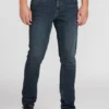 2X4 Skinny Fit Medium Blue Wash Jeans(Volcom 2x4 Skinny Fit Medium Blue Wash Jeans Men Co)