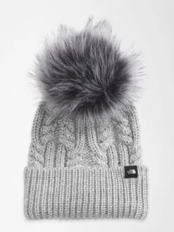 Oh Mega Fur Pom Beanie (Youth 7-14)(The North Face Oh Mega Fur Pom Snowboard Beanie Youth 7 14 Co)