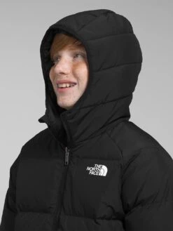 Reversible North Down Hooded Jacket (Boys 7-14)(The North Face Reversible North Down Hooded Jacket Boys 7 14 Co) -ThinkEmpire Shop NF0A82XZ JK3 modelhood2
