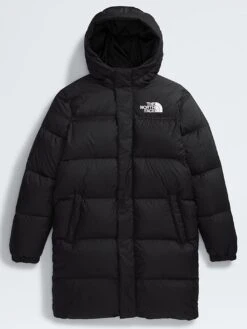 Nuptse Long Parka Jacket (Youth)(The North Face Nuptse Long Parka Jacket Youth Wt25) -ThinkEmpire Shop NF0A88UFJK3 in TNF Black 3