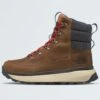 Bergen Leather WP Timber Tan/ TNF Red Winter Boots(The North Face Bergen Leather Wp Timber Tan Tnf Red Winter Boots Wt25)