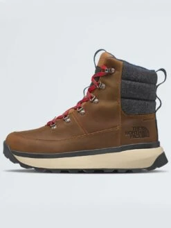 Bergen Leather WP Timber Tan/ TNF Red Winter Boots(The North Face Bergen Leather Wp Timber Tan Tnf Red Winter Boots Wt25)