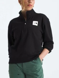 Box Half Dome 1/4 Zip Sweater(The North Face Box Half Dome 1 4 Zip Sweater Women Sp25)