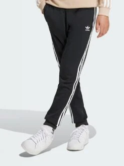 Adicolor Trefoil Black Pants (Boys 7-14)(Adidas Adicolor Trefoil Black Pants Boys 7 14 Sp25)