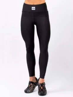 Pocket Big Flower Base Layer(Eivy Pocket Black Base Layer Wt25) -ThinkEmpire Shop Pocket Tights Black Front 3