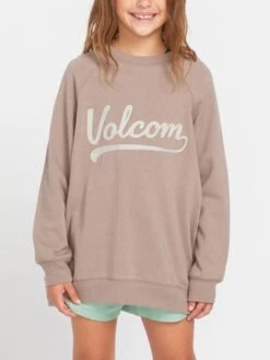 Truly Stokin Crewneck (Girls 2-7)(Volcom Truly Stokin Crewneck Girls 2 7 Ho24)